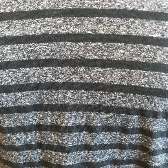 Lularoe Classic Tee Black and Gray Striped - Picture 2 of 4